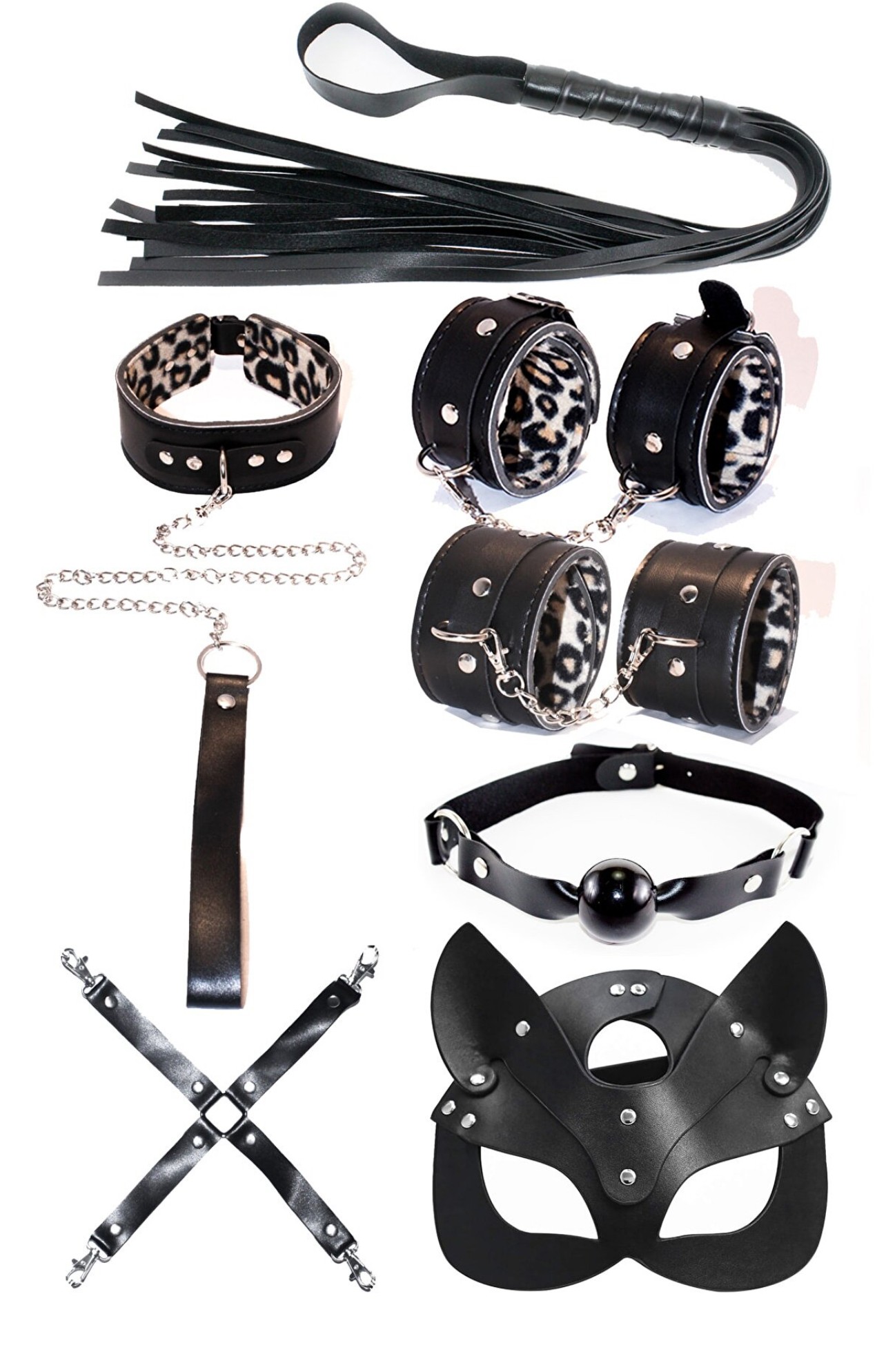 HARNESS Сет Од 8 Дела Анимал Принт