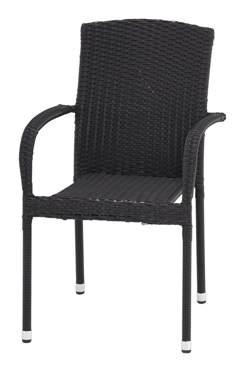 Jysk Столица за двор HALDBJERG црна боја