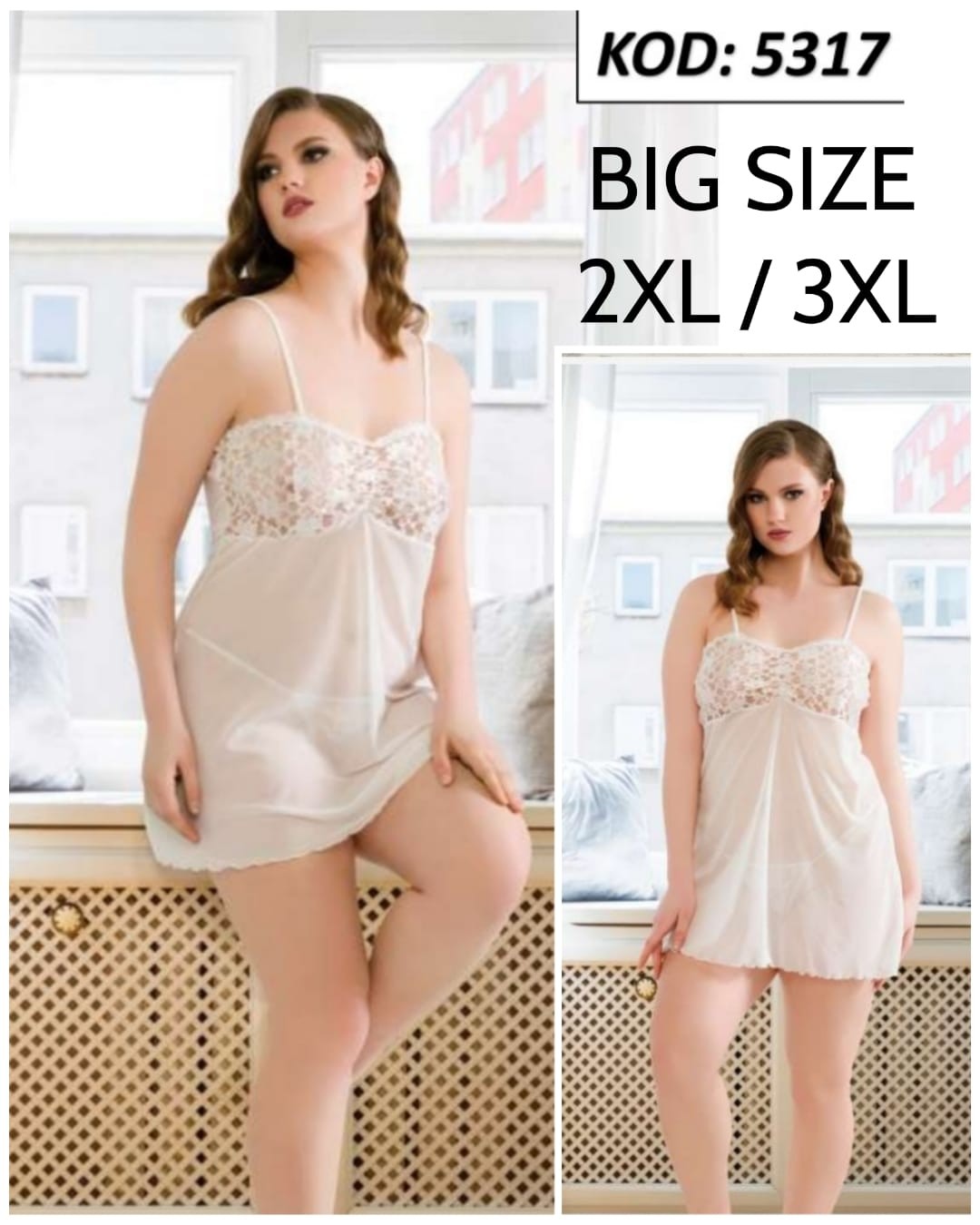 КATJA-ONLINE STORE Ноќница+ танга Big size