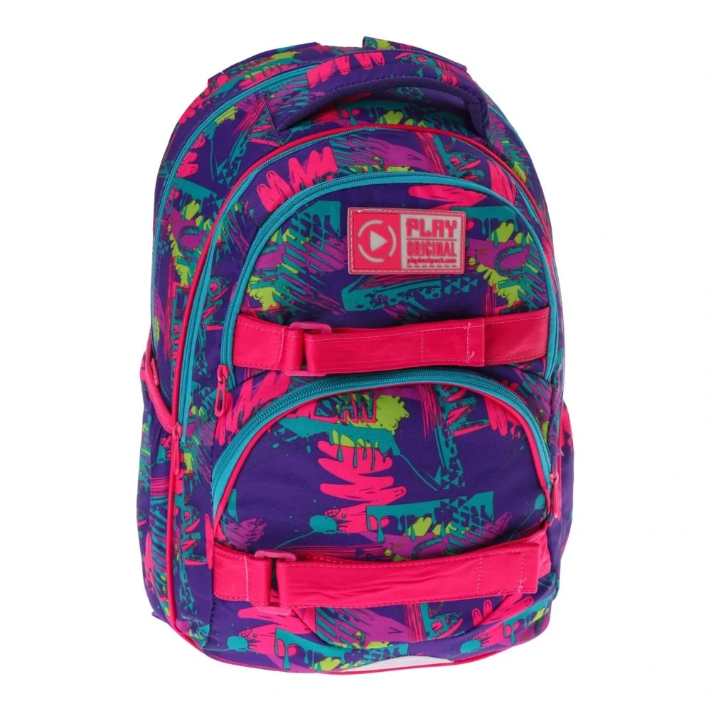 Ранец за девојчиња PLAY Dexter, Mini, Scratch, Шарени