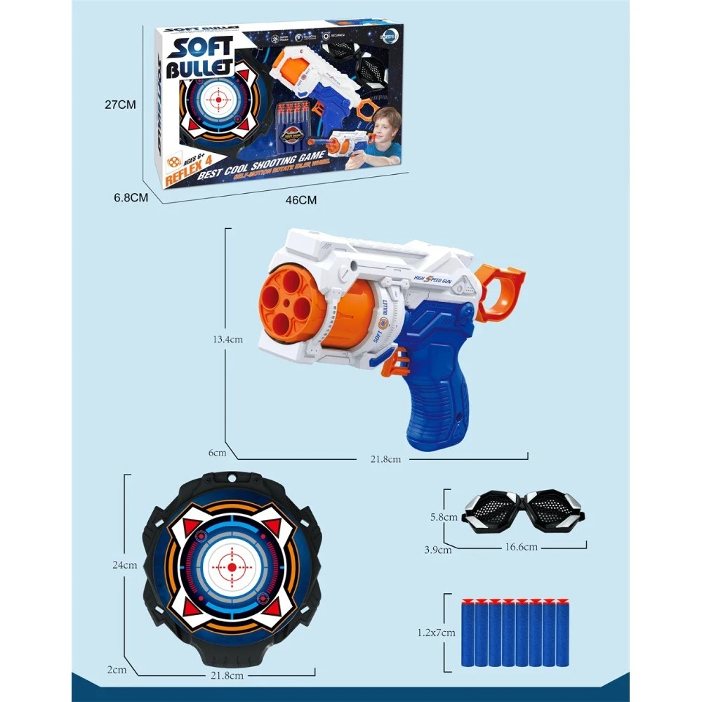 ОЗЗО Форс играчки пиштол со меки куршуми, 203