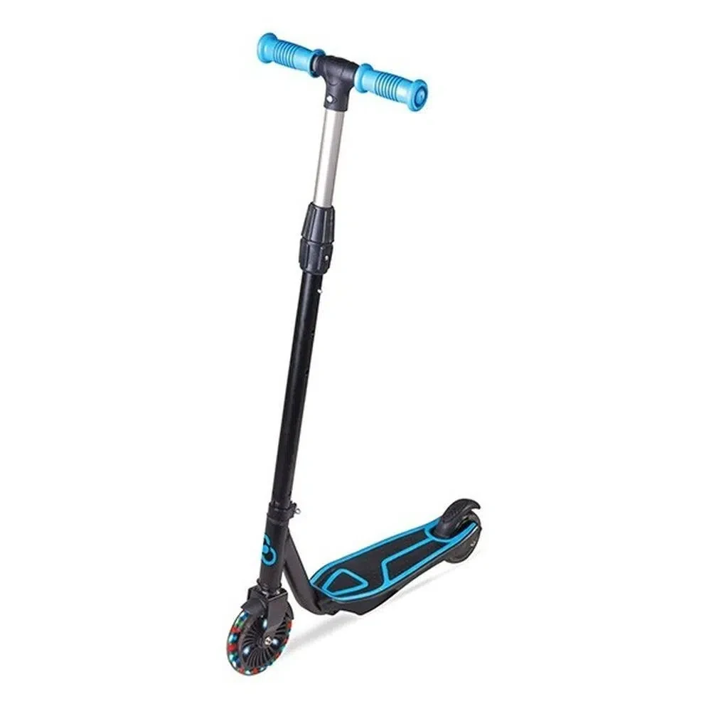 Скутер со две тркала, светлечки, син