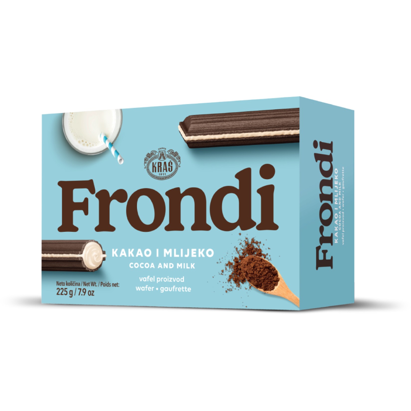 KRAŠ ФРОНДИ кекси какао и млеко 225г