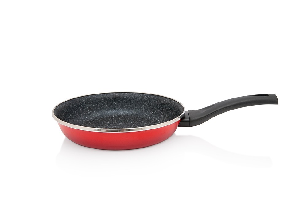 METALAC Тава гранит индукциска 24цм црвена