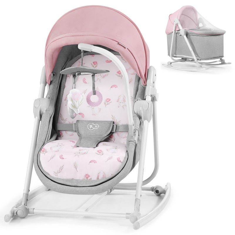 KINDERKRAFT Столче за лулање UNIMO 5 in 1 peony rose