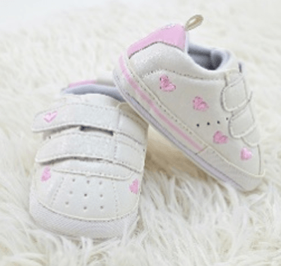 Детски Патичиња Бели Со Срце