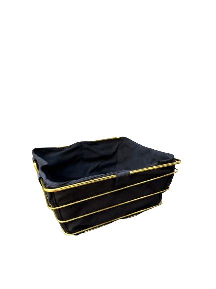 Метална Корпа Квадрат 22см, Црна