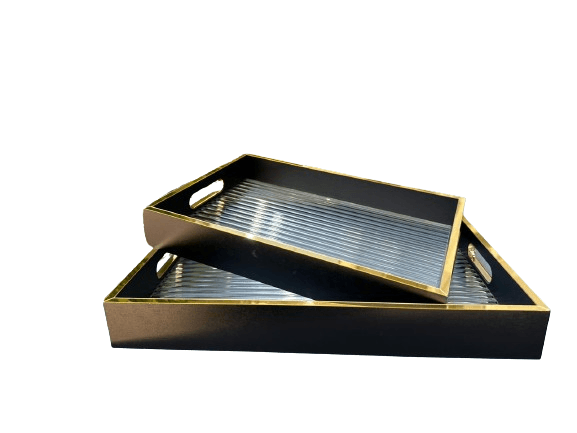 Сет Послужавници  40X30 / 34X26, Црна