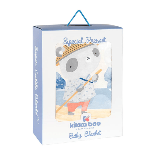 KIKKA BOO Јорган Фиш Панда 90Х110Cm