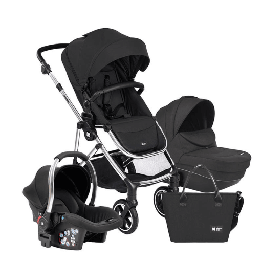 KIKKA BOO Количка Теа Црна 2 Во 1 Со Корпа