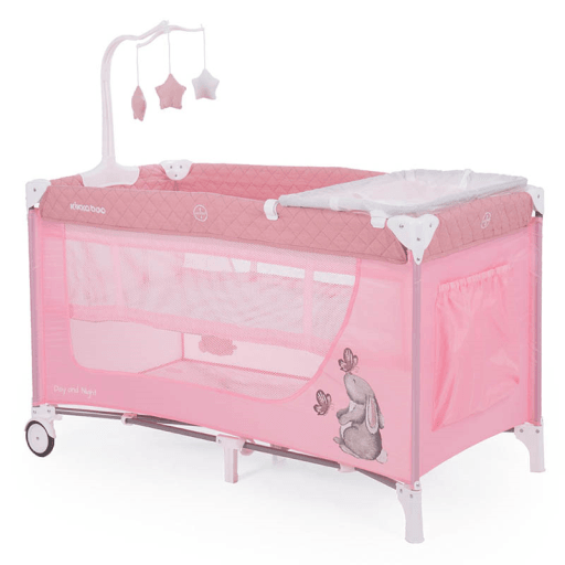 KIKKA BOO Креветче Деј Енд Најт Розево Со Зајче