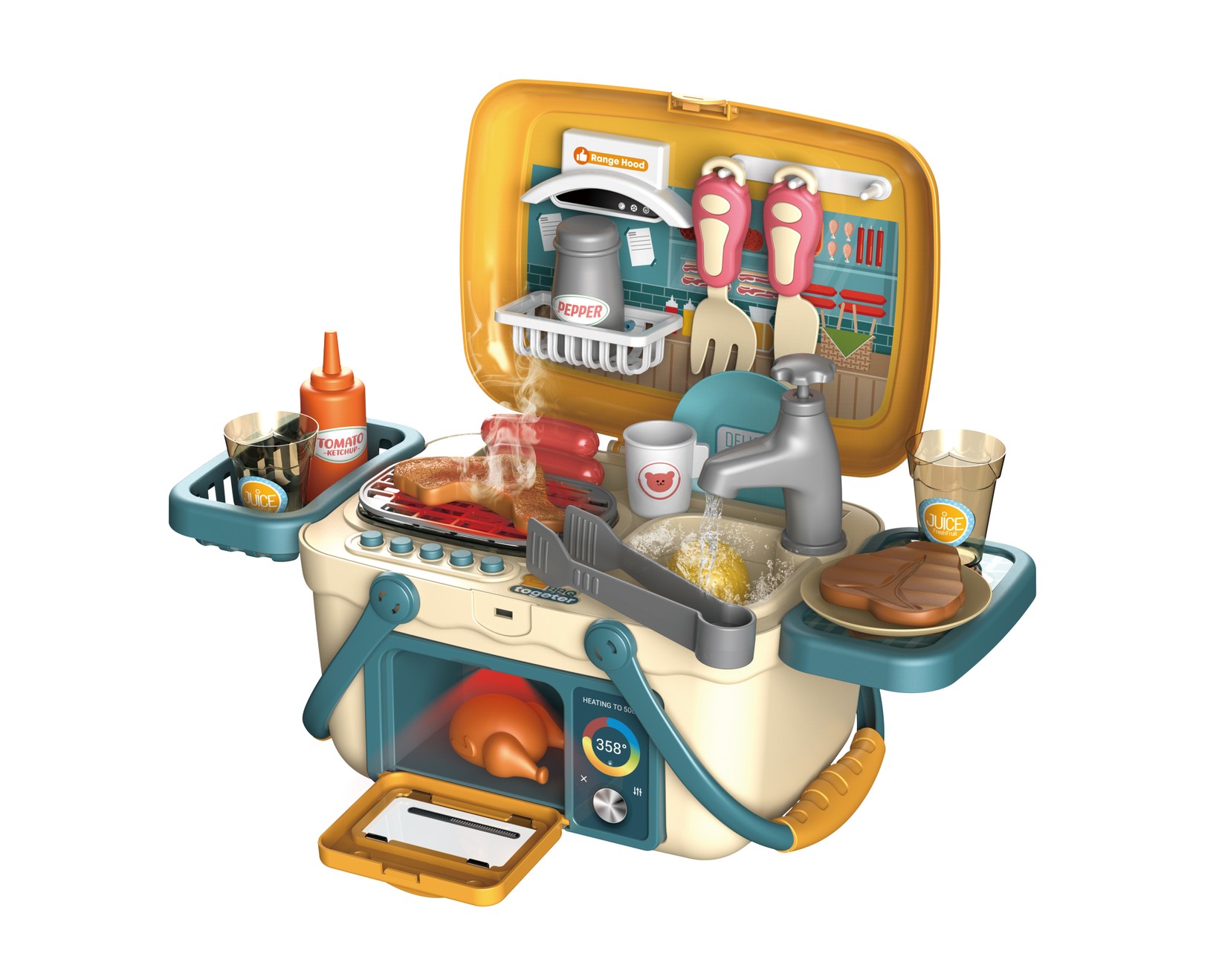 Сет BBQ PARTY со 30 парчиња со звук и светло