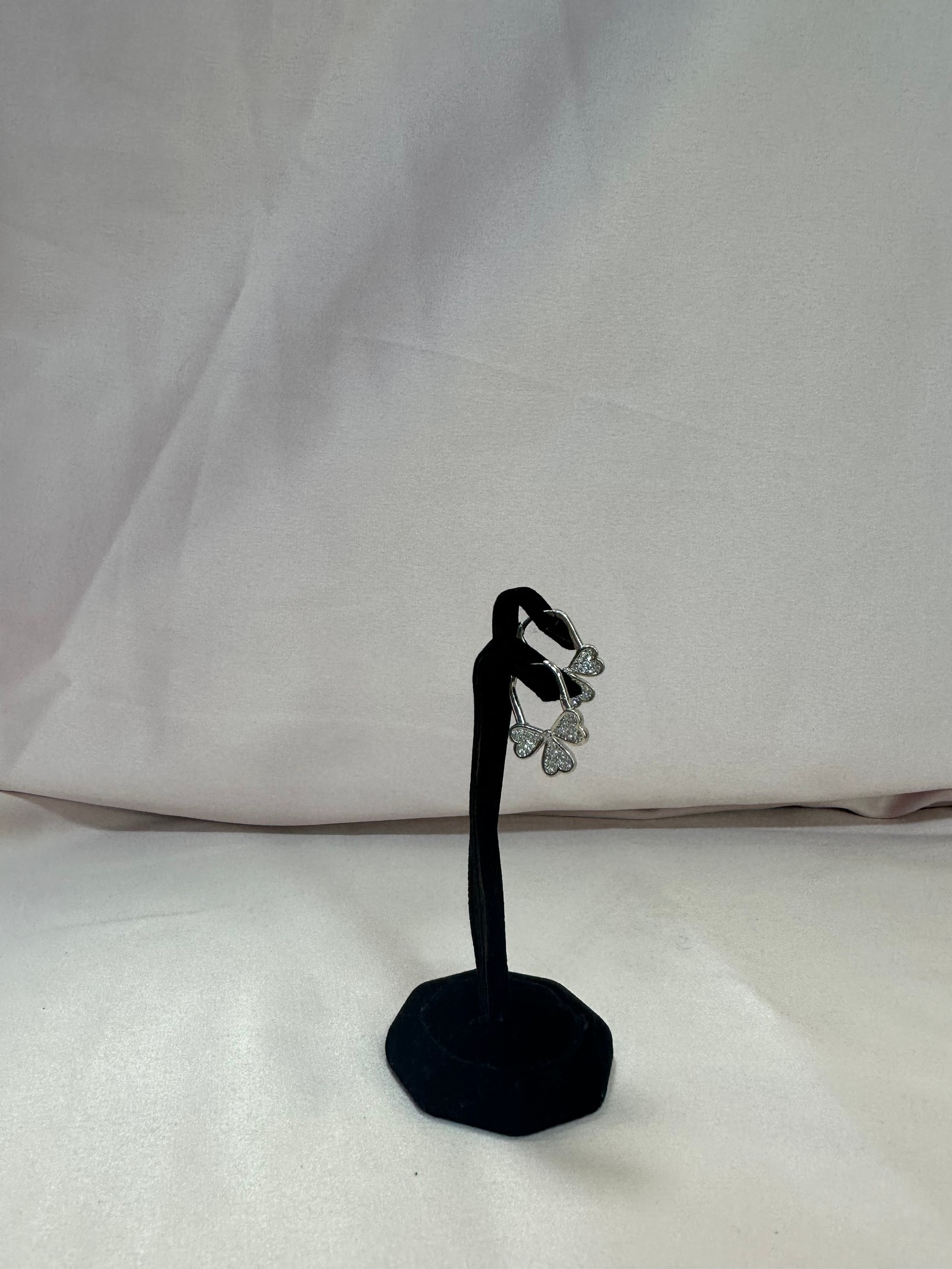 SILVER 925 Сребрени Обетки Три Срца