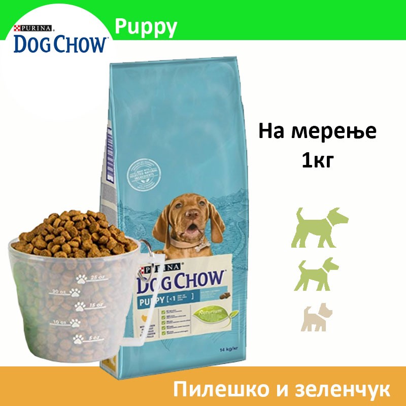 Dog Chow PUPPY Сува храна за Кученца со Пилешко [Рефус 1кг]