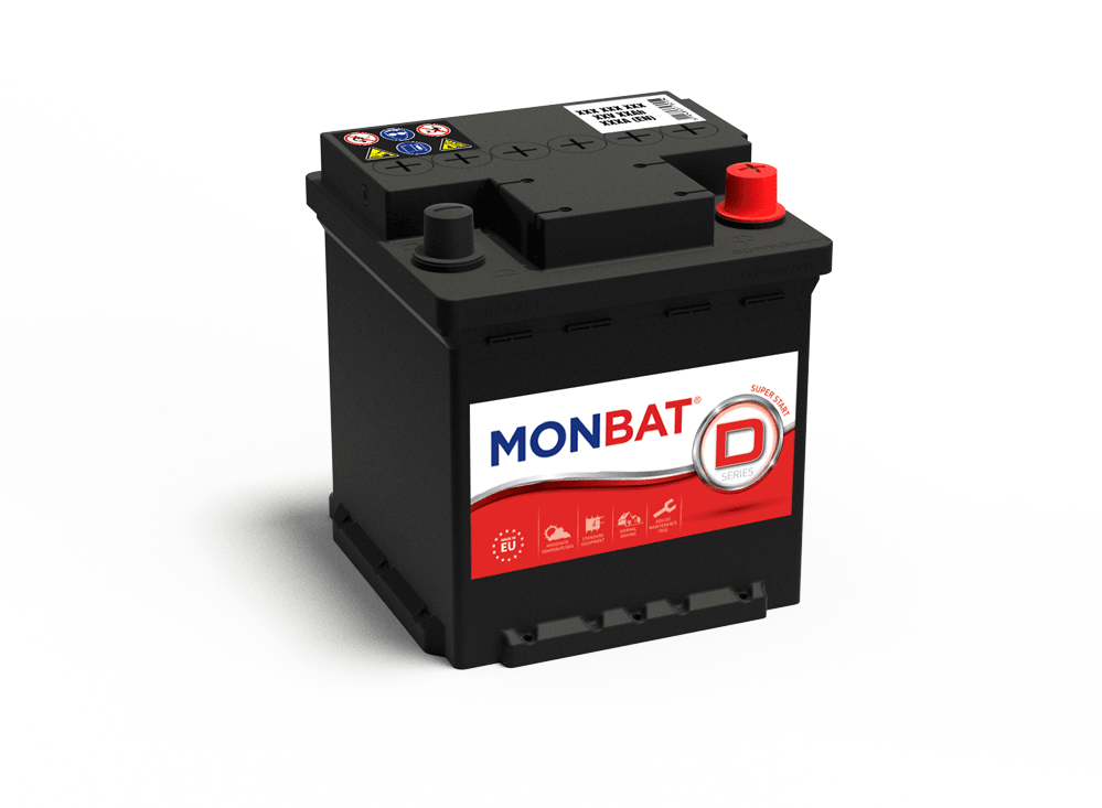 MONBAT Акумулатор 12v 44Ah 350A (фиат коцка) Десен +