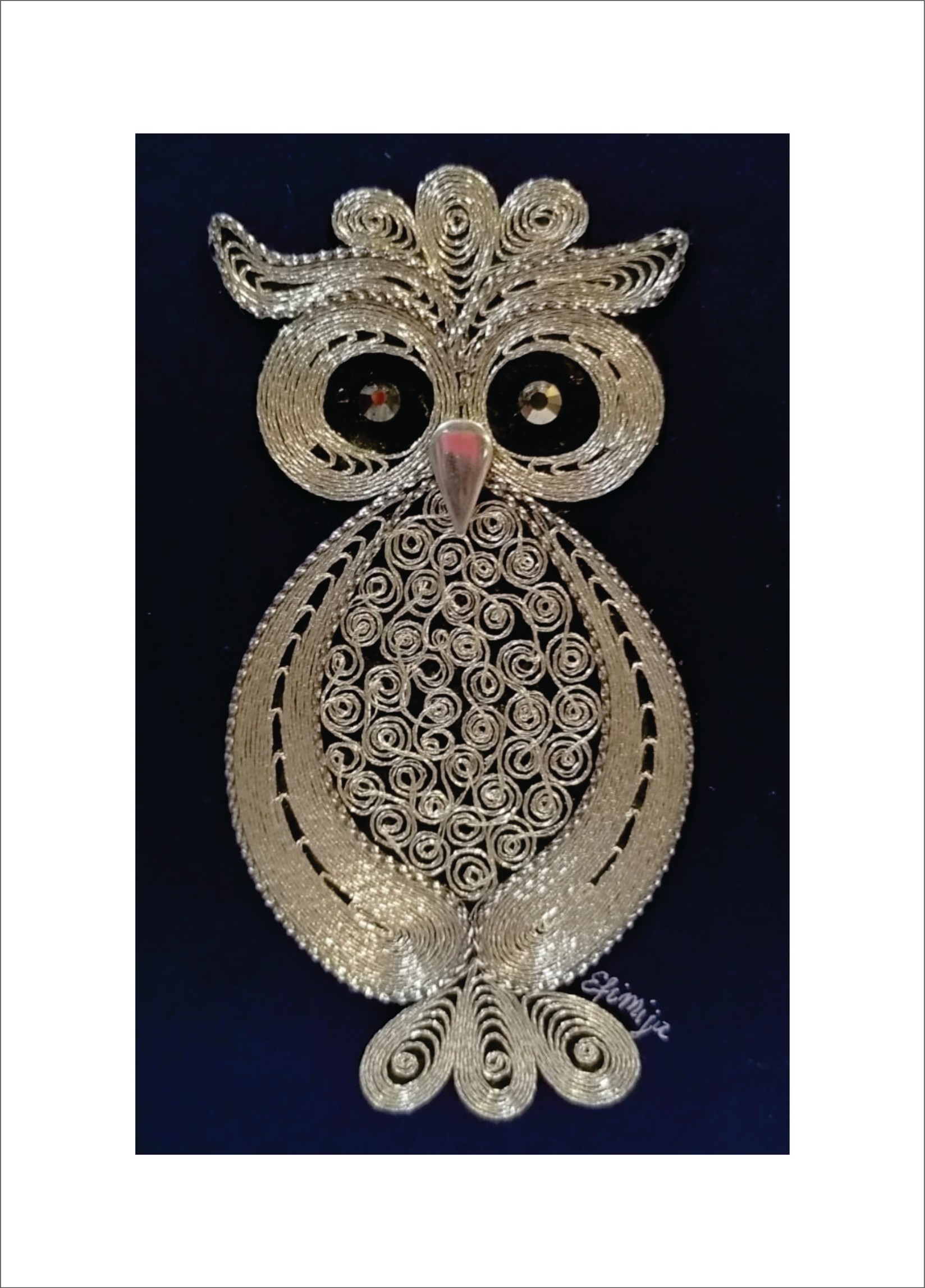 MACEDONIAN CORNER Магнет изработен во филигран техника од срмен конец