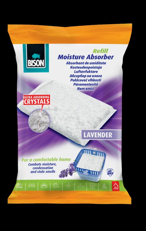Bison Апсорбер за влага рефил 450 гр. Лаванда