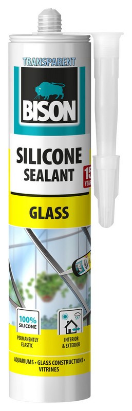 Bison Силикон за стакло 280 мл.