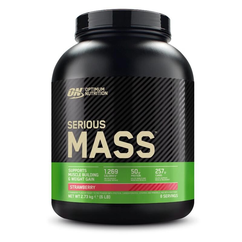 OPTIMUM NUTRITION Гејнер SERIOUS MASS, јагода, 2.7кг.