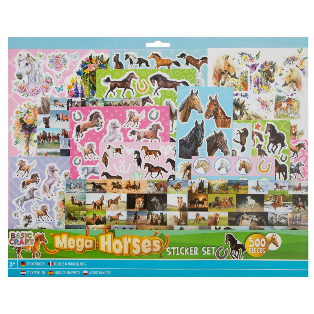 Creative group Стикери со коњи, 500 парчиња