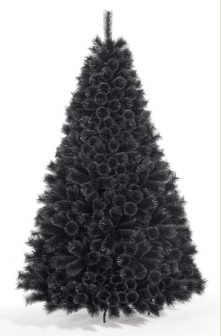 Новогодишна елка црна