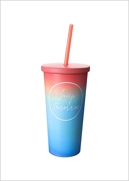 Miniso Чаша со цевка - 500мл розева