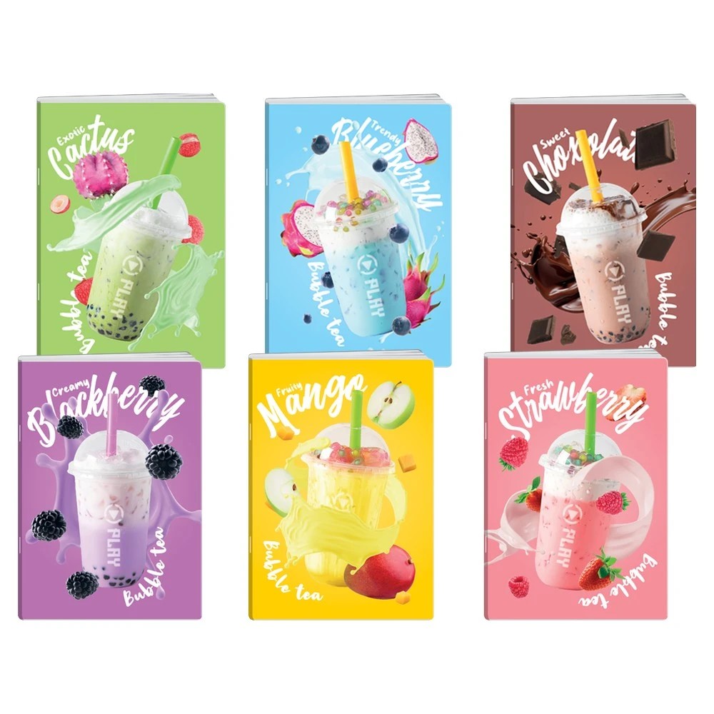 Премиум, тетратка со УВ лак, Шарена