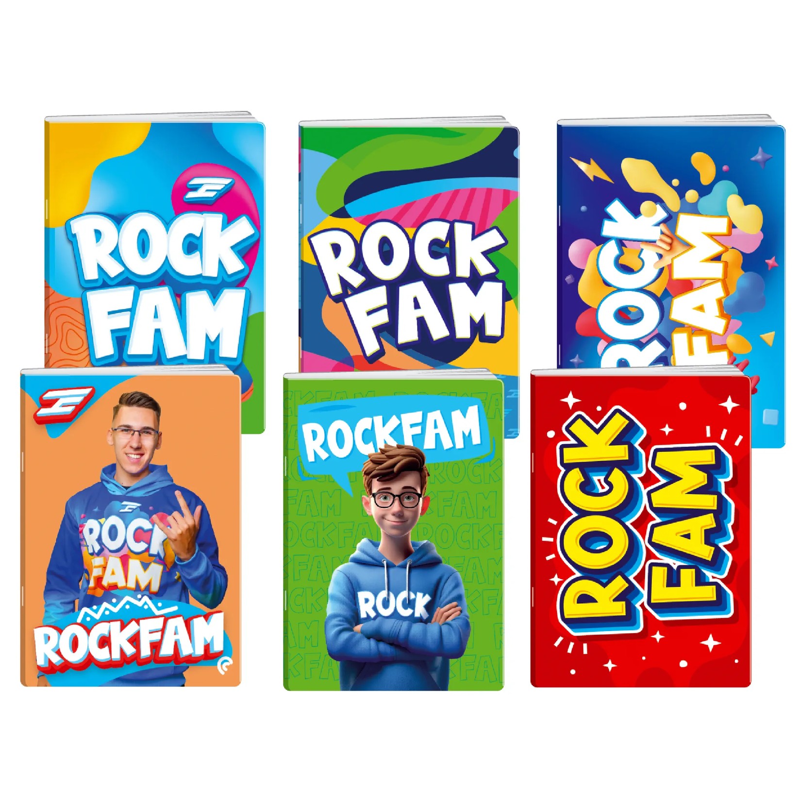 Премиум, тетратка, Dex Rock, Шарена