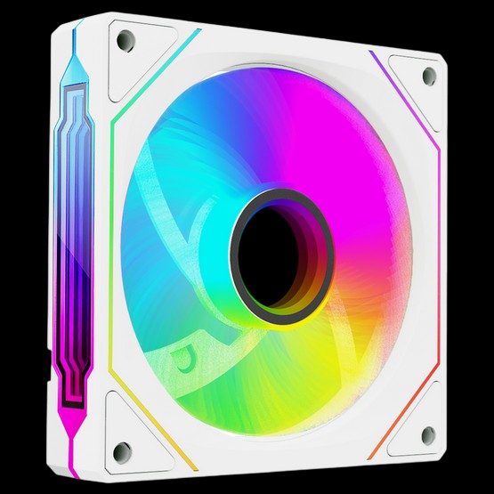 RAMPAGE Вентилатор за Куќиште 7C-120S 120mm A-RGB бел