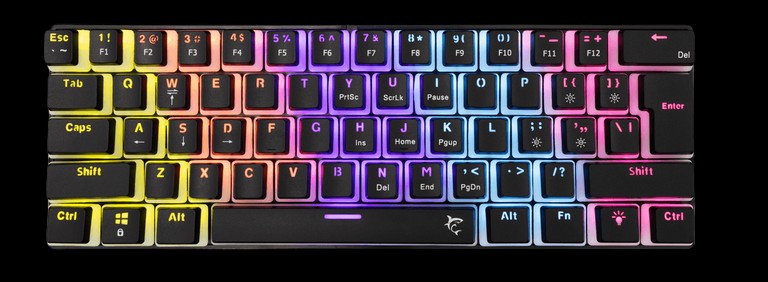 WHITE SHARK Гејмерска Тастатура Ashiko 2 Механички Сини Копчиња 61 црна