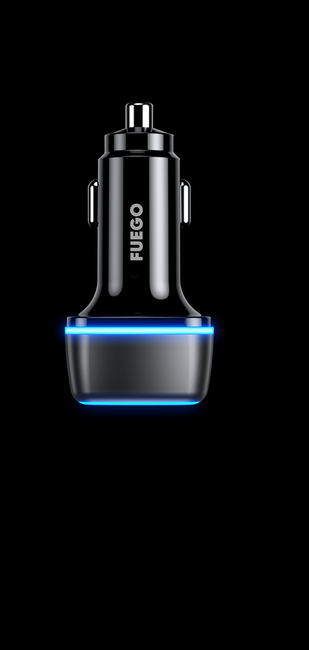 FUEGO Полнач за автомобил 5v/2.4A (FG827) Црн