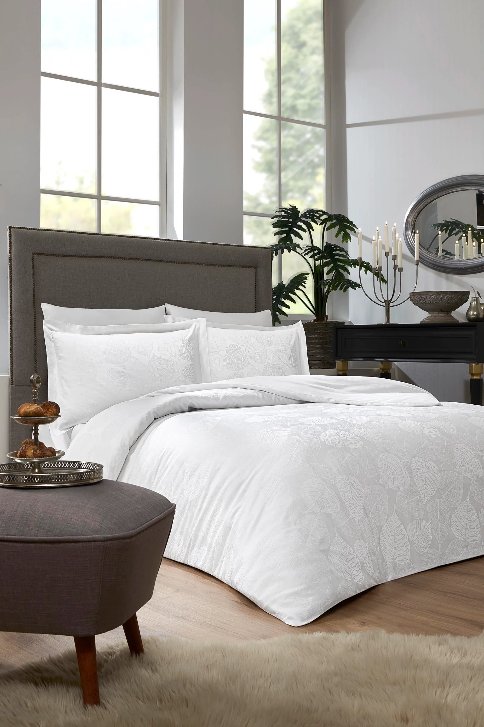 Ozdilek Сет сатенска постелнина Јапрак