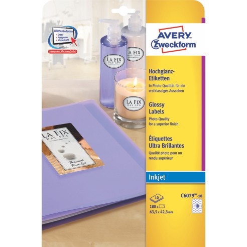 Етикети А4 1/10 180 етикети овални 635*423