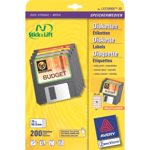 Етикети А4 1/25 200 етикети 70*50.8мм