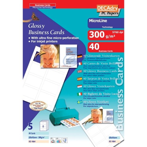 Визит Карти Оци4864 1/40 Сјајни 260-300 Гр.Заоблени Рабови