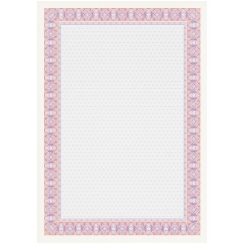 Хартија дсд 1051 А4 1/70 115Гр. За Сертификати Хеликоид Црвена