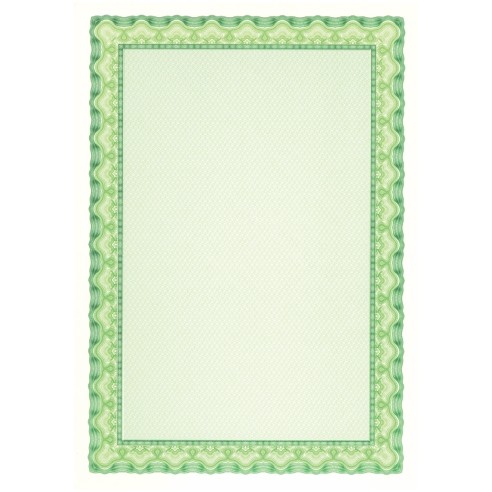 Хартија дсд 1054 А4 1/70 115Гр. За Сетификати Емералд Зелена