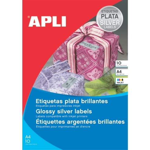 Етикети 10362 А4/10 Сребрени