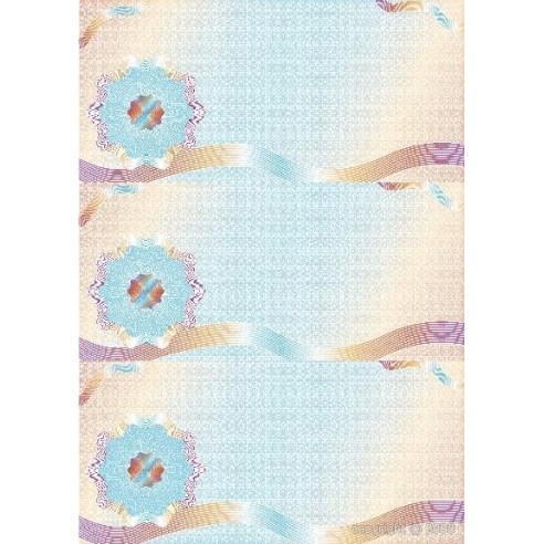 Хартија-Ваучер Осд4066 25*3 Црвено-Плав