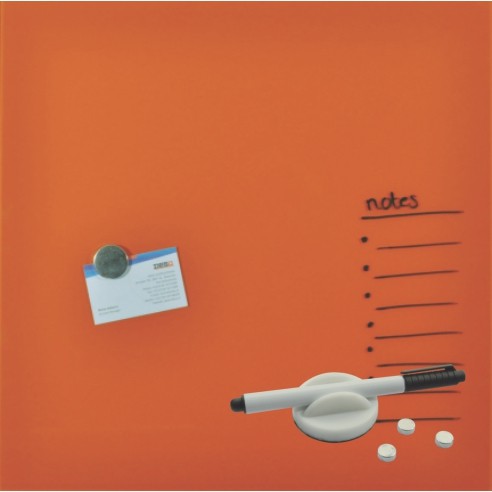 Табла 4252-02-45*45 стаклена-магнетна портокалова