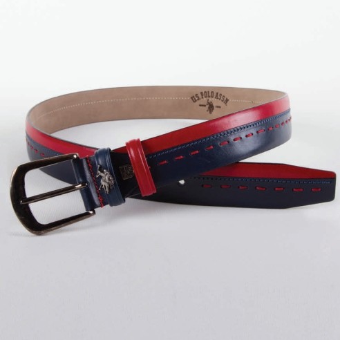 Ремен Плкмр0031 Женски Црвен/Темно Син