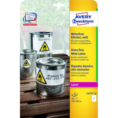 AVERY ZWECKFORM Етикети А4 210*297мм