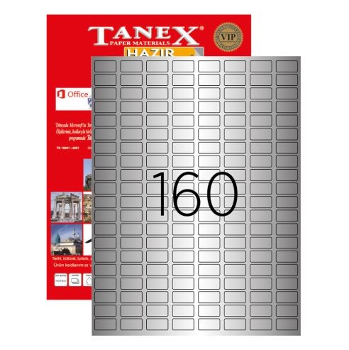 TANEX Етикети А4 1/25 22*12мм