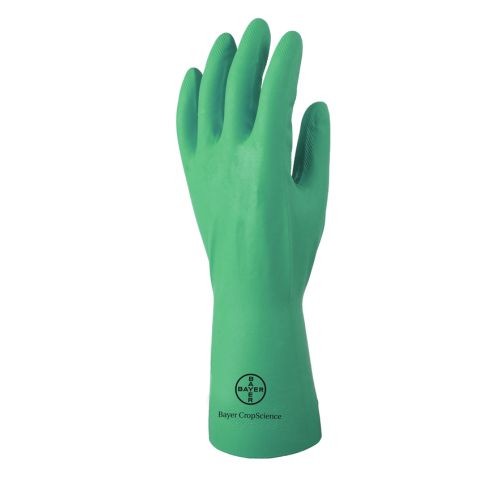 Ракавици 5510 Со Нитрилен Премаз со памучна подлога Гол.10 Зелени