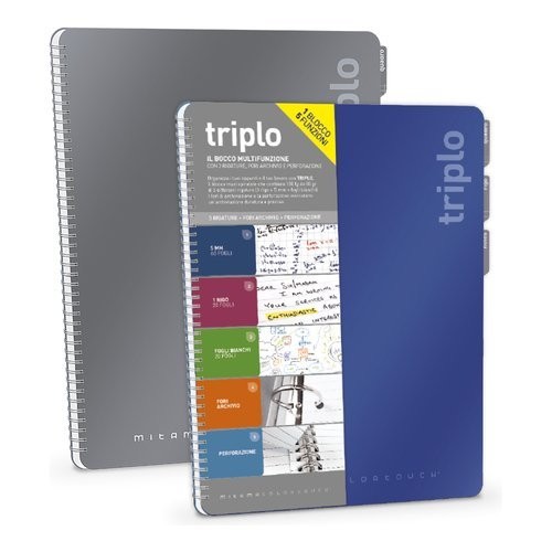 Блок Нотес Со Спирала+Мемо А4 3 прегради 100 листови