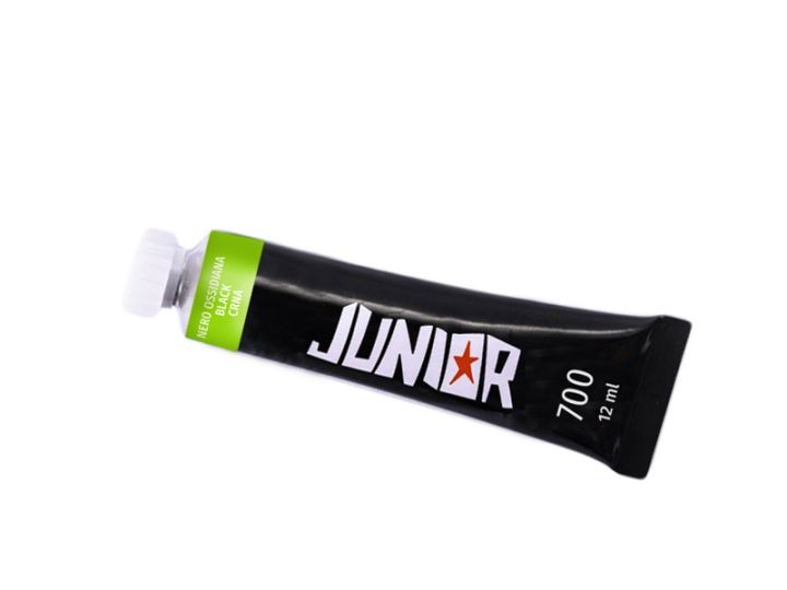JUNIOR Боја, Темперна, 12мл, Brillio, 132711, Црна