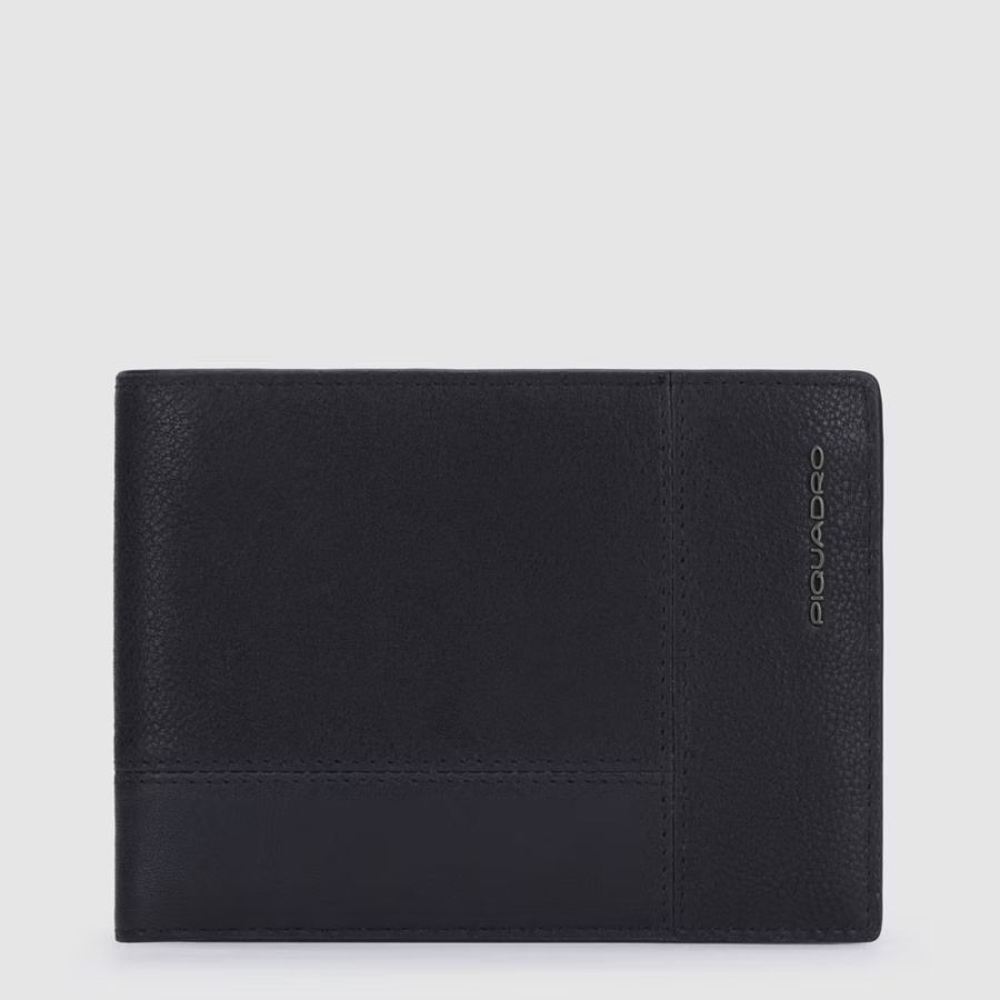 PIQUADRO Паричник, Машки, Кожа, RFID заштита,  PU257W116R/N, 12, 5x9, 5x2цм, Црна