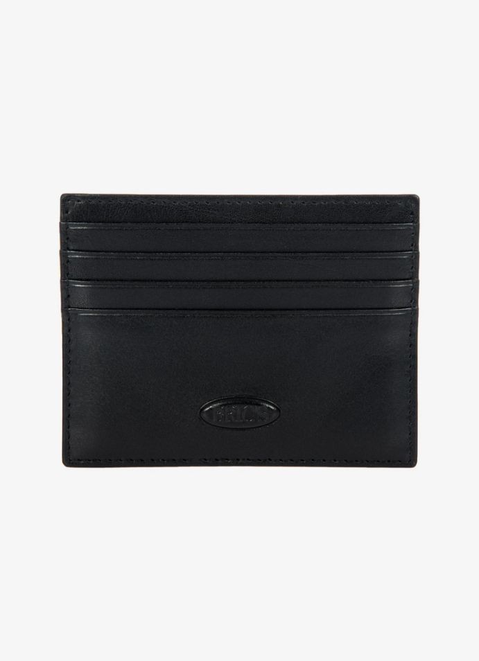 BRIC'S Паричник, за Картички, Кожен, Monte Rosa, BH109209.001, 10x8x1цм, Црна, RFID