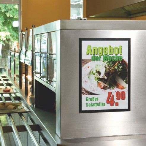 DURABLE Магнетна рамка, За известување самолеплива, А3, 487323-488323, Сива