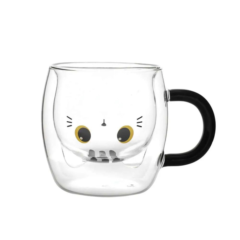 I-TOTAL Шолја, Двојно Дно Стаклена, White Mug , 250мл, XL2955
